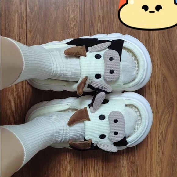 Cow Slippers - Picture 2 of 2